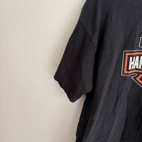 Harley Davidson Pikes Peak T-Shirt Large Black Colorado Springs Biker‎ Graphic - Picture 3 of 7